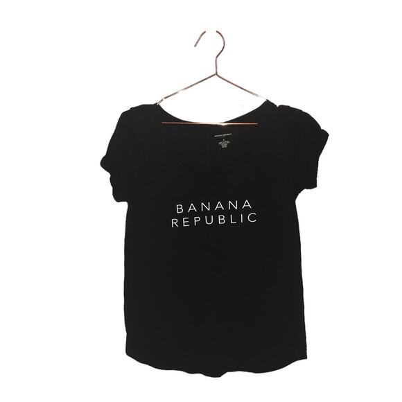 Banana Republic factory Short Sleeve T Shirt Size Small Women’s Black Pu… - Picture 1 of 5